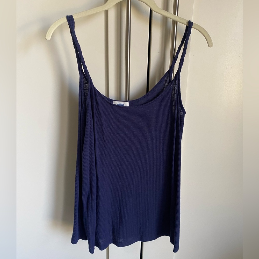 Navy Blue Sleeveless Top